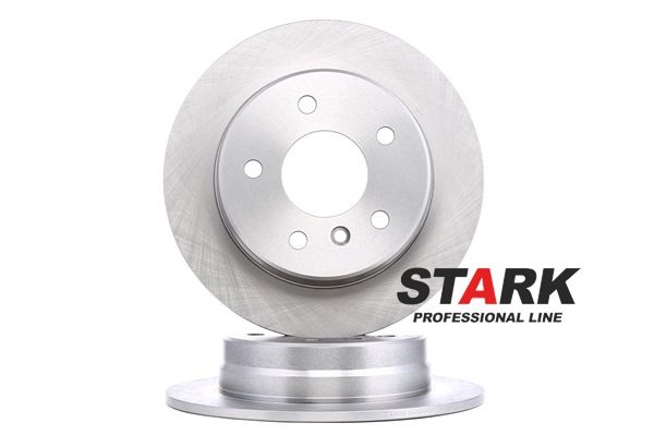 STARK SKBD-0020077: Remschijf Achteras, Ø: 258mm, volledig, Gietijzer, Ø: 258mm, Geen coating, Zonder schroeven