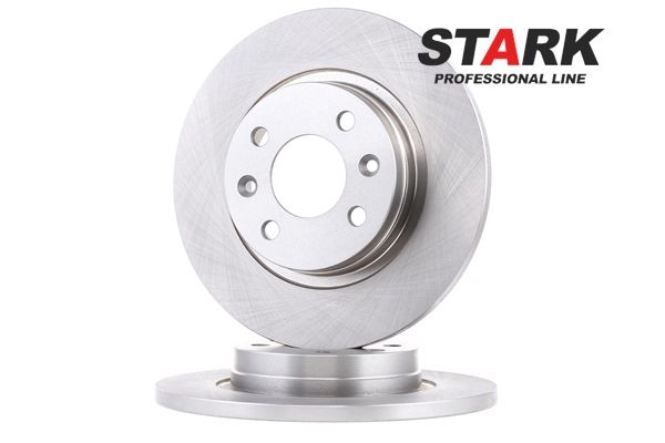 STARK SKBD-0020080: Féktárcsa elsőtengely, Ø: 258,7mm, tele, Öntöttvas, Ø: 258,7mm, bevonat nélküli, csavarok nélkül