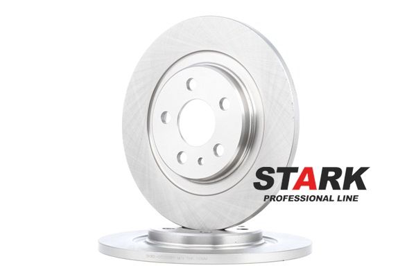 STARK SKBD-0020096: Brzdový kotúč Zadna naprava, Ø: 271,6mm, plný, Liatina, Ø: 271,6mm, nepotiahnutý, bez skrutiek