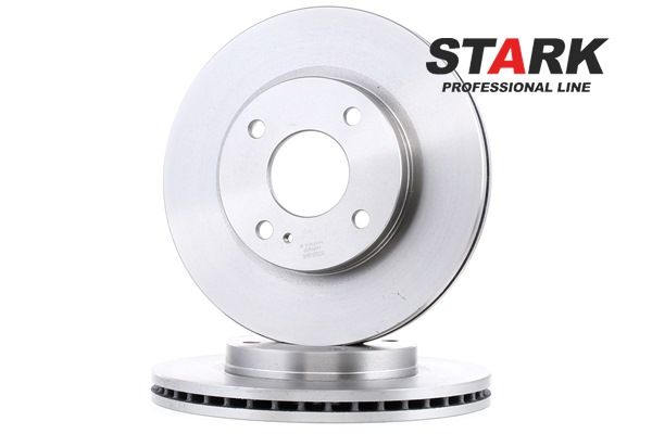 STARK SKBD-0020263: Bremsscheibe Vorderachse, Ø: 257,8mm, Belüftet, Gusseisen, Ø: 257,8mm, unbeschichtet, ohne Schrauben