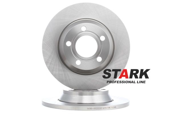 STARK SKBD-0020280: Remschijf Vooras, Ø: 280mm, volledig, Gietijzer, Ø: 280mm, Geen coating, Zonder schroeven