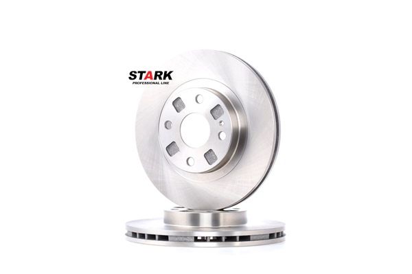 STARK SKBD-0020075: Féktárcsa elsőtengely, Ø: 257.6mm, Szellőztetett, Öntöttvas, Ø: 257.6mm, bevonat nélküli, csavarok nélkül