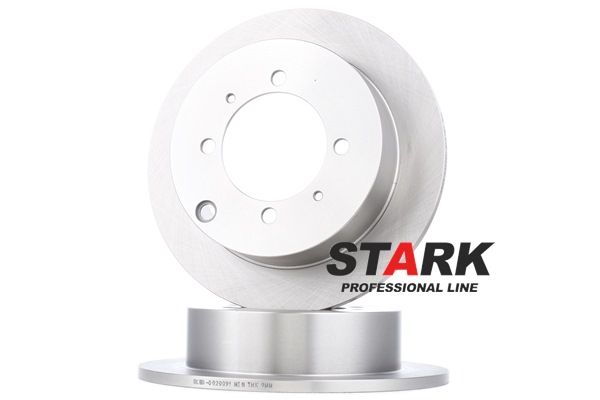 STARK SKBD-0020091: Disco de freno Eje trasero, Ø: 261.9mm, macizo, Hierro fundido, Ø: 261.9mm, sin recubrimiento, sin tornillos