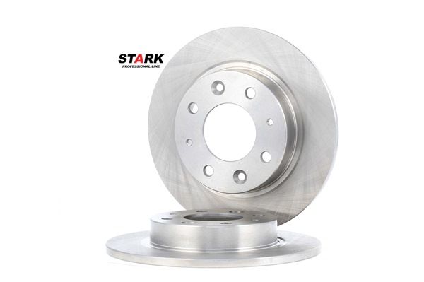 STARK SKBD-0020249: Disque de frein Essieu arrière, Ø: 260,9mm, plein, Fonte, Ø: 260,9mm, nu/non protégé/non plastifié, sans vis/boulons