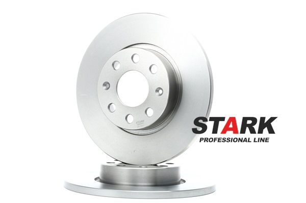 STARK SKBD-0020317: Brzdový kotouč přední osa, R: 257mm, plný, Litina, R: 257mm, nepotažený (bez vrstvy), bez šroubu