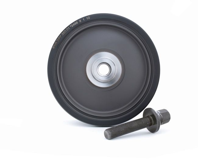 SNR DPF350.01K1: Poulie damper (vilebrequin) avec support en caoutchouc
