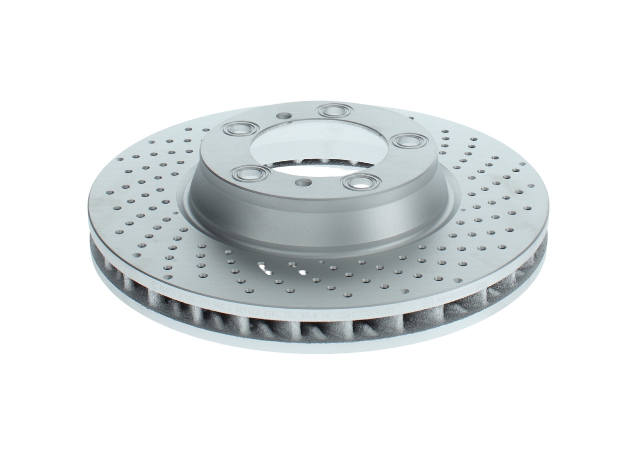 BOSCH 0 986 479 580: Disco freno Ø: 329,5mm, forato, ventilato, Ø: 329,5mm, rivestito
