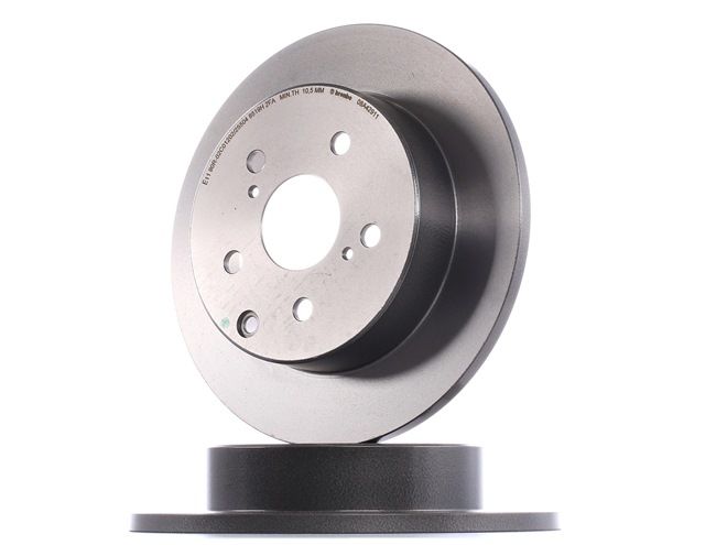 BREMBO 08.A429.11: Disc de frână Ř: 281mm, plin, Ř: 281mm, acoperit (cu un strat protector) COATED DISC LINE