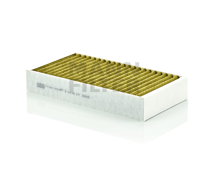 MANN-FILTER FP 2646-2: Innenraumfilter Aktivkohlefilter mit Polyphenol, mit antibakterieller Wirkung, Feinstaubfilter (PM 2.5), mit fungizider Wirkung, Aktivkohlefilter, FreciousPlus