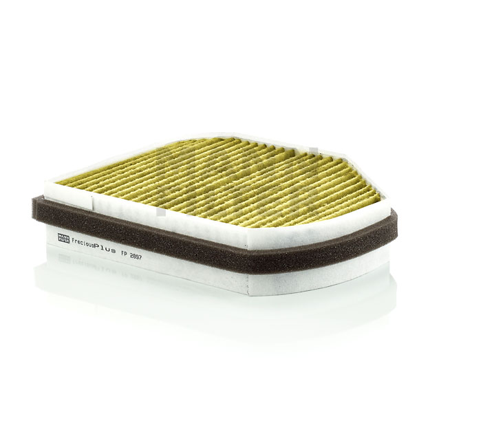 MANN-FILTER FP 2897: Filtru, aer habitaclu Filtru carbune activ cu polifenol, cu efect antibacterial, Filtru praf fin (PM 2.5), cu efect fungicid, Filtru carbon activ, FreciousPlus