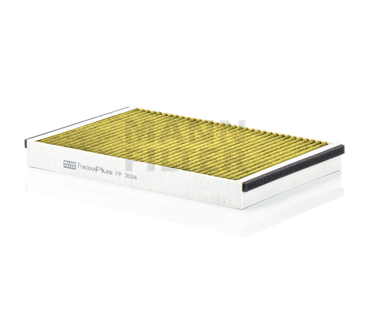 MANN-FILTER FP 3054: Filtro de habitáculo Filtro carbón activado con polifenol, con efecto bactericida, Filtro partículas finas (PM 2.5), con efecto fungicida, Filtro de carbón activado, FreciousPlus