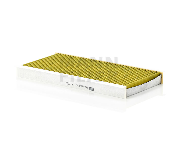 MANN-FILTER FP 3337 Innenraumfilter Aktivkohlefilter mit Polyphenol, mit antibakterieller Wirkung, Feinstaubfilter (PM 2.5), mit fungizider Wirkung, Aktivkohlefilter, FreciousPlus