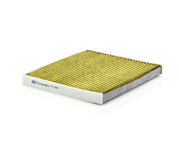 MANN-FILTER FP 2544: Filtru, aer habitaclu Filtru carbune activ cu polifenol, cu efect antibacterial, Filtru praf fin (PM 2.5), cu efect fungicid, Filtru carbon activ, FreciousPlus