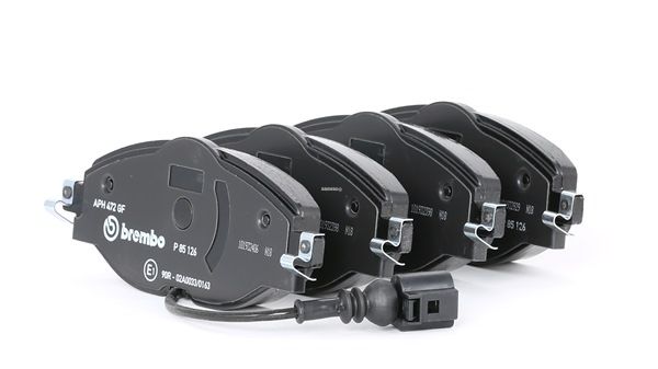 BREMBO P 85 126: Piduriklotsid PRIME LINE koos lisadega, koos pidurisadula kruvidega, koos kokkusurumisvastase plekiga Prime