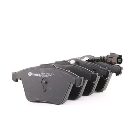 BREMBO P 85 129: Bremsbeläge PRIME LINE mit Zubehör, mit Kolbenclip, mit Anti-Quietsch-Blech