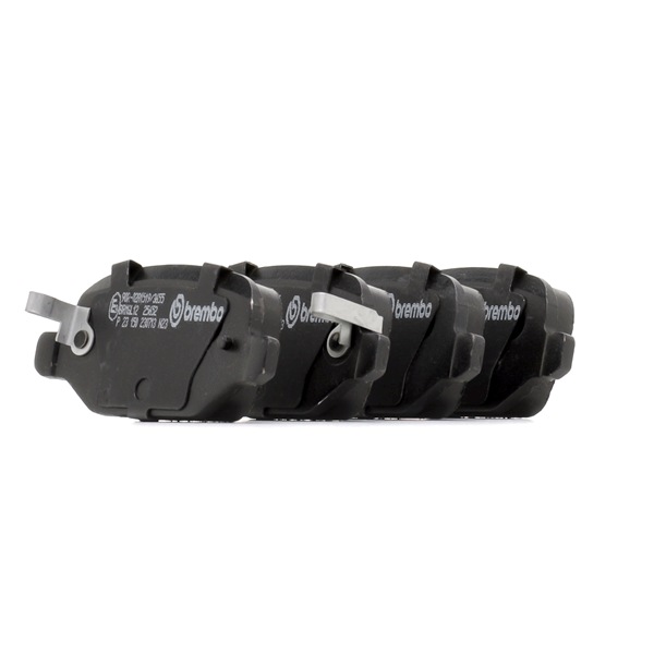 BREMBO P 23 151: Bremsbeläge PRIME LINE mit Zubehör, mit Bremssattelschrauben, mit Anti-Quietsch-Blech