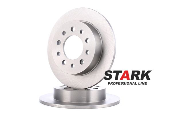 STARK SKBD-0020281: Brzdový kotúč Zadna naprava, Ø: 258mm, plný, Liatina, Ø: 258mm, nepotiahnutý, bez skrutiek