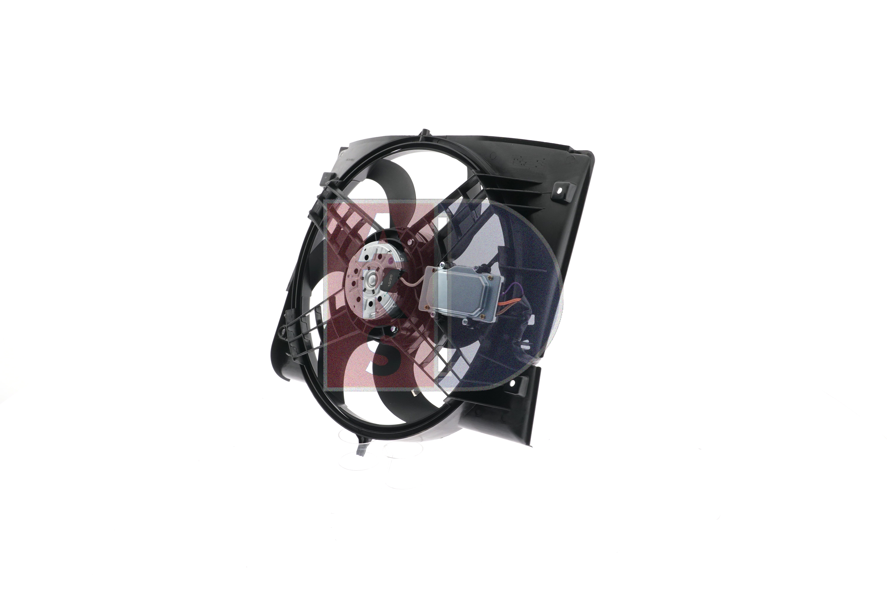 AKS DASIS 058073N: Ventilator, radiator 415mm, cu unitate de control, cu rama aerisire radiator