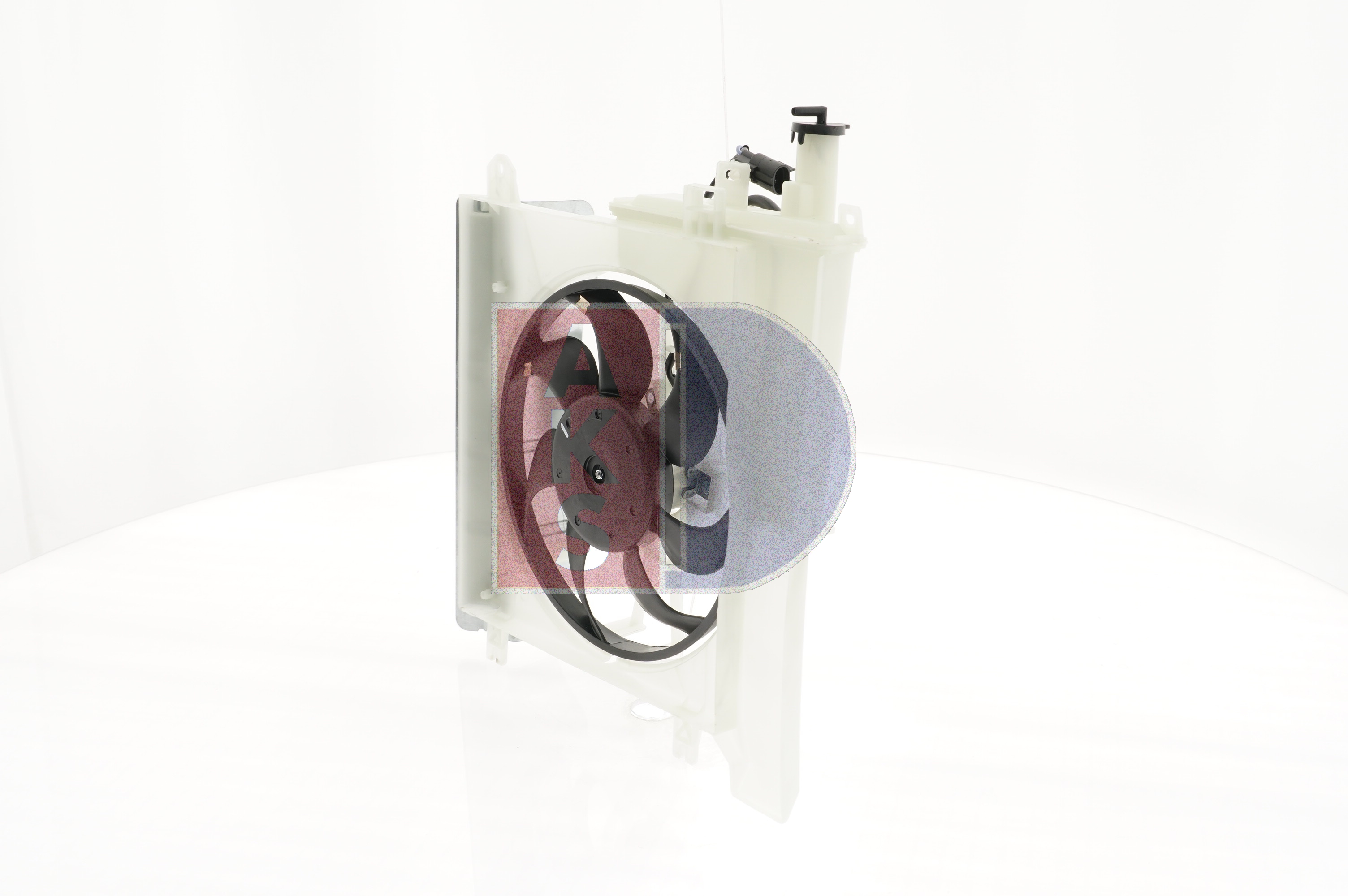 AKS DASIS 068057N: Ventilator, radiator 308mm, cu rama aerisire radiator
