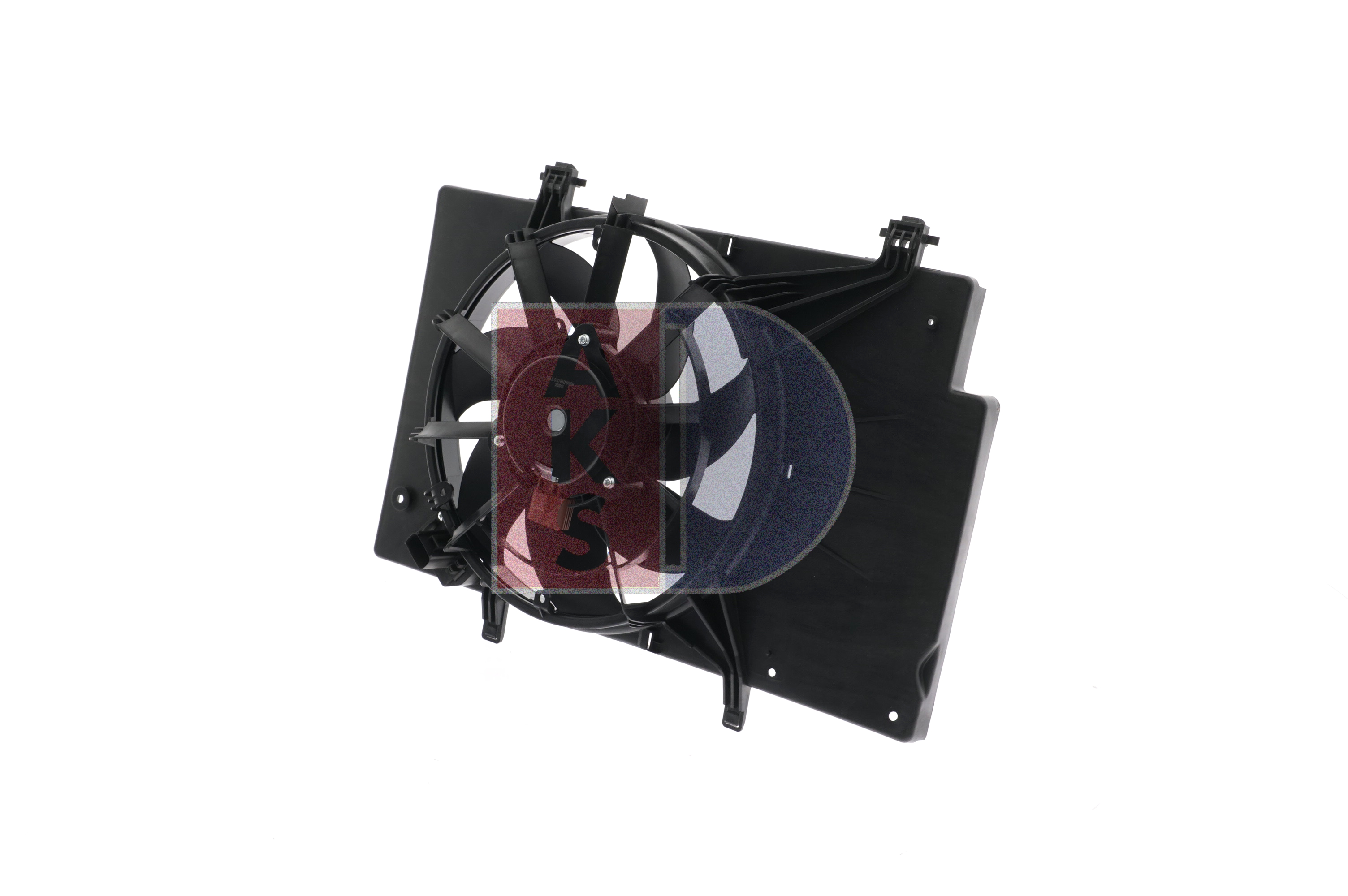 AKS DASIS 098112N: Ventilator, radiator 345mm, cu rama aerisire radiator