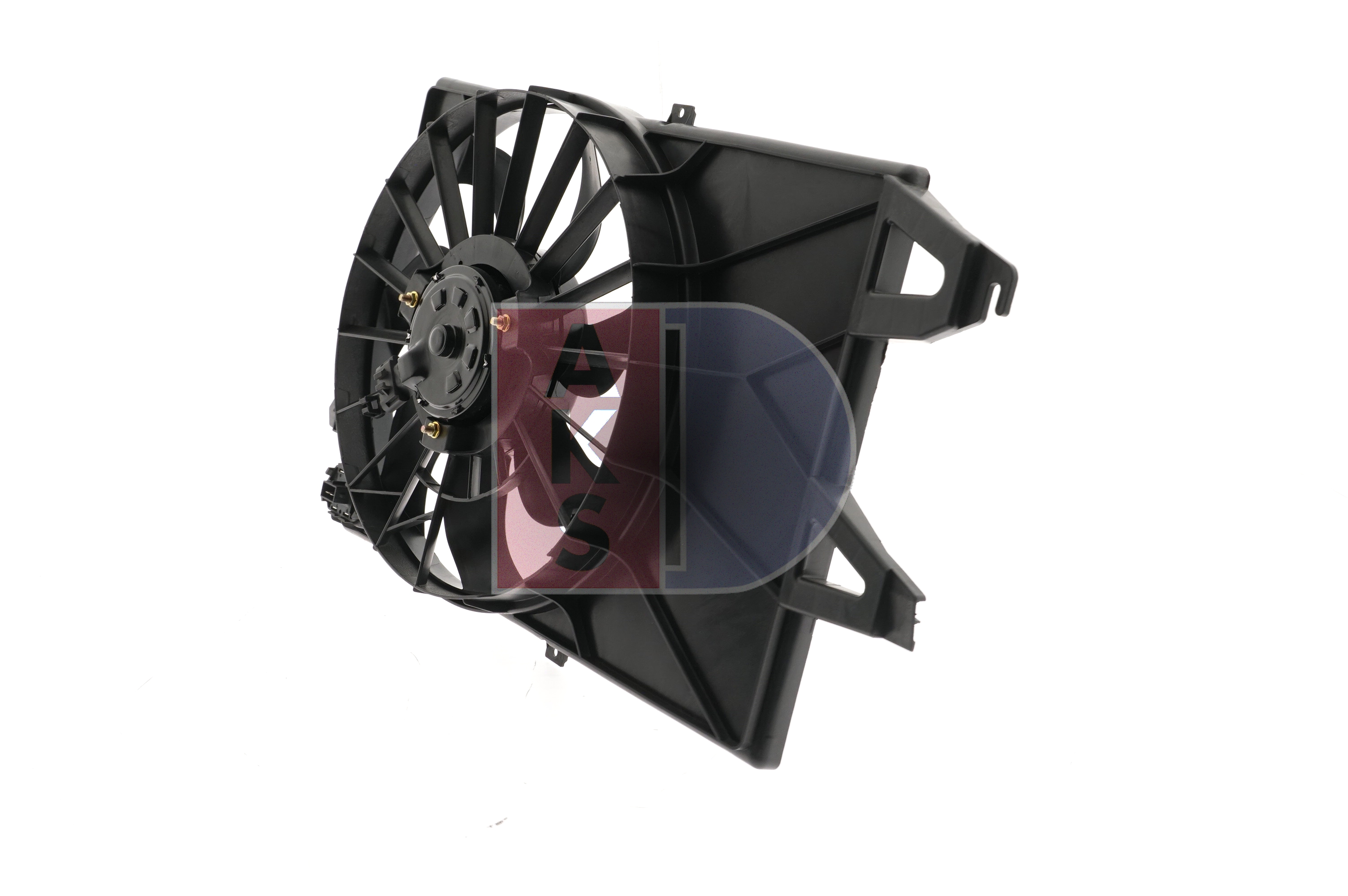 AKS DASIS 098115N: Ventilator, radiator 390mm, cu rama aerisire radiator