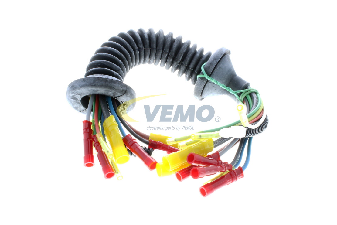 VEMO V24-83-0008: Reparatursatz, Kabelsatz Fahrzeugtür, hinten links, hinten rechts, mit Quetschverbinder, mit Waschwasserleitung, mit Faltenbalg EXPERT KITS +