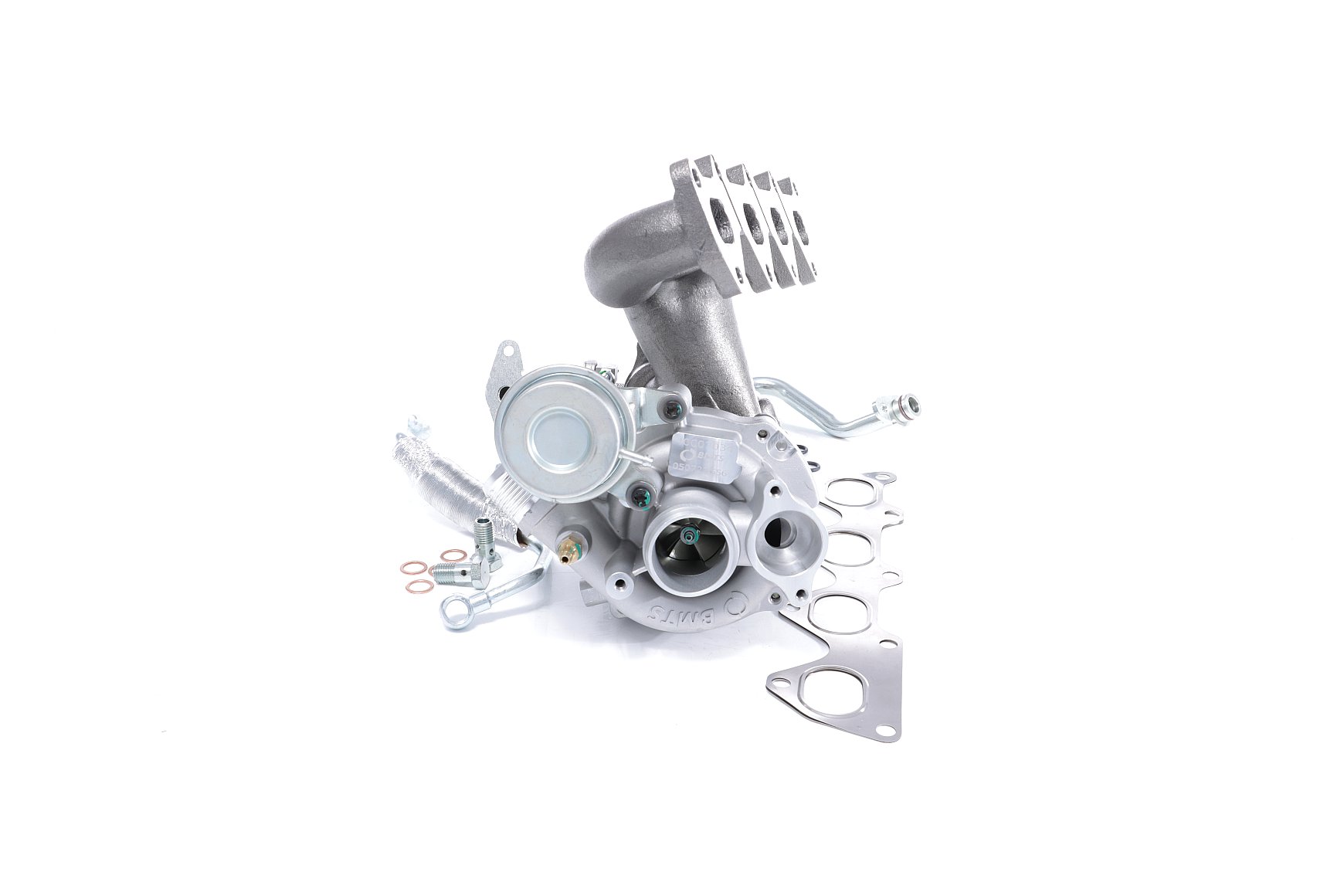 BTS TURBO T981362: Turbocharger Met olietoevoerleiding, Met olieafvoerleiding, met montage-/bevestigingsmateriaal TURBO SERVICE SET ORIGINAL
