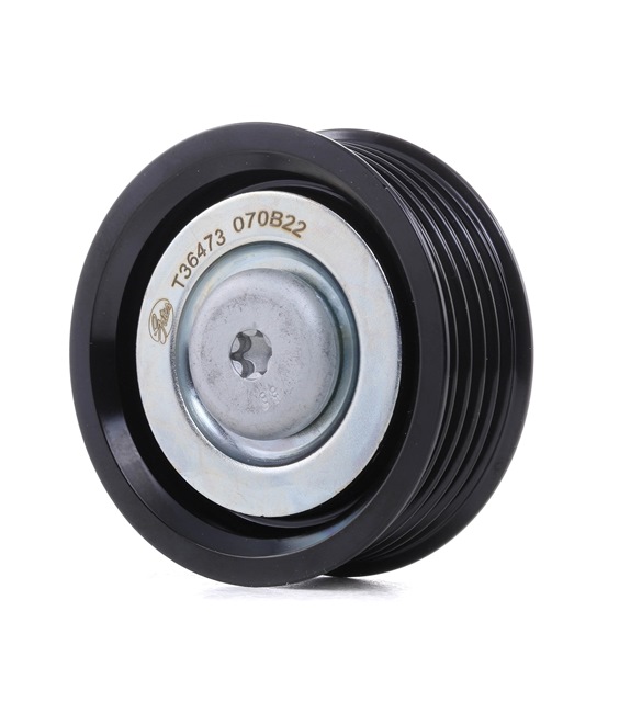 GATES T36473: Rola ghidare / conducere, curea transmisie Ř: 60mm, Ř: 60mm, cu caneluri, Micro-V® UNIQUE FIT