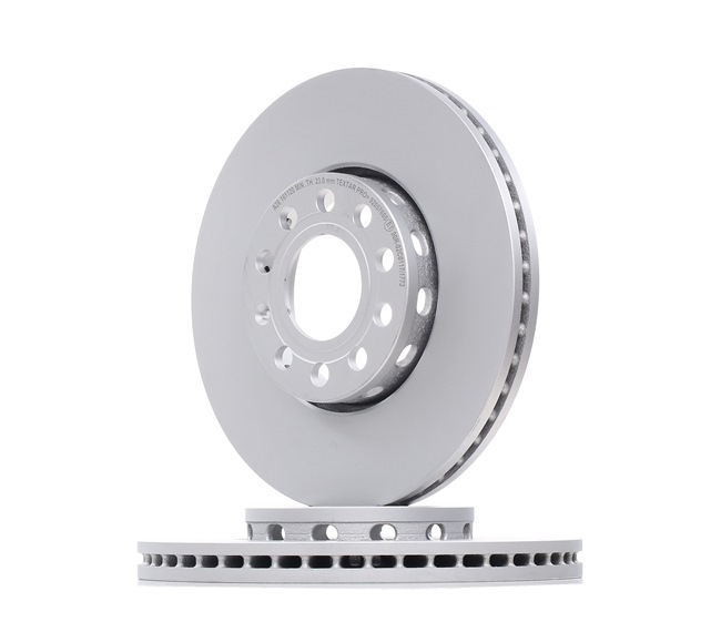 TEXTAR 92057605: Brzdový kotouč R: 288mm, vnější větrání, R: 288mm, nátěr, bez náboje kola, bez ložiska (kola), bez šroubů vozidlového kola PRO+