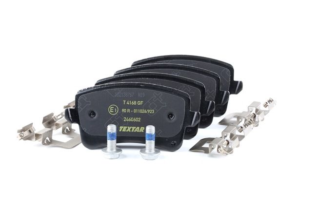 TEXTAR 2460602: Piduriklotsid Q+ koos lisadega, koos pidurisadula kruvidega