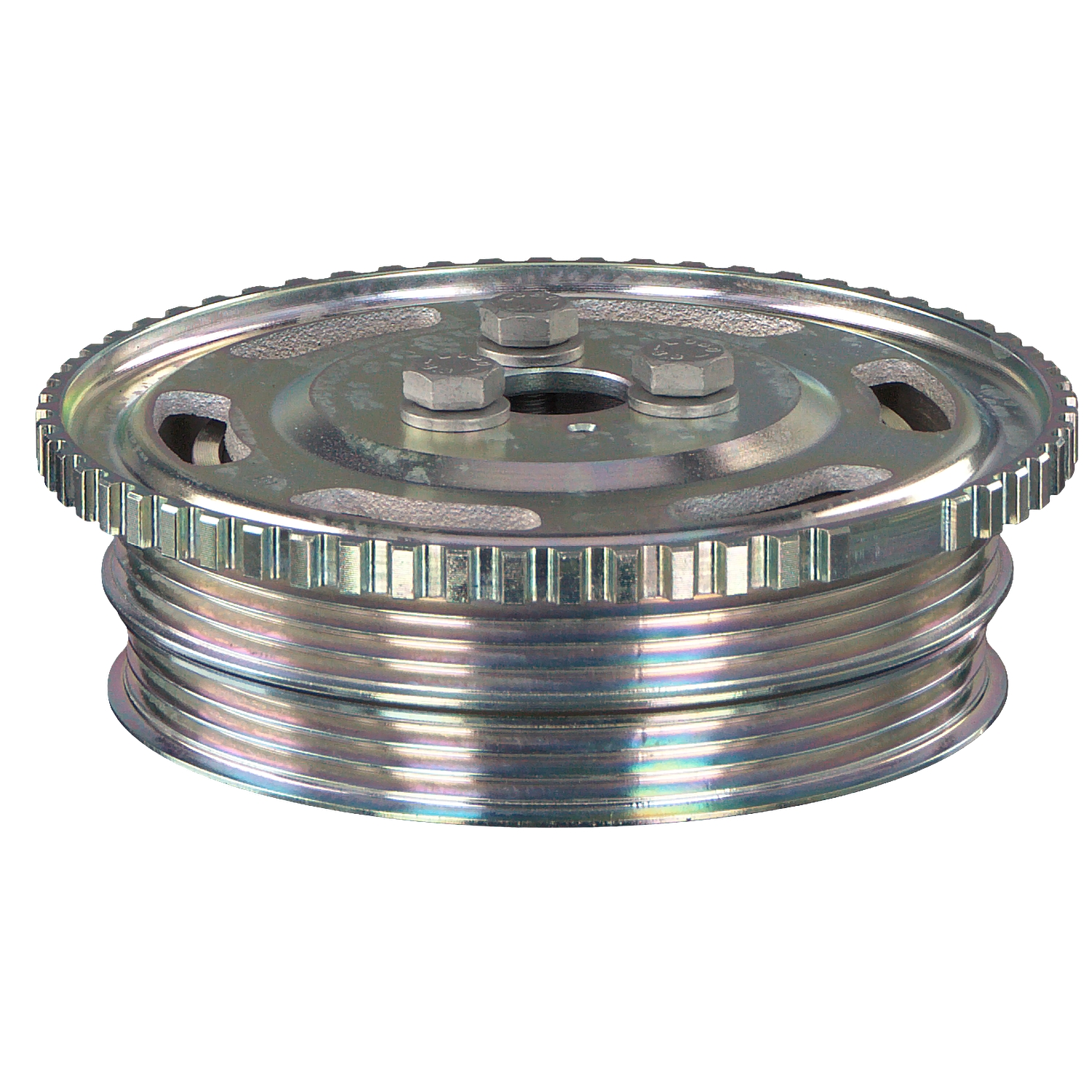 FEBI BILSTEIN 44820: Fulie curea, arbore cotit cu roată generatoare de impulsuri, cu suruburi