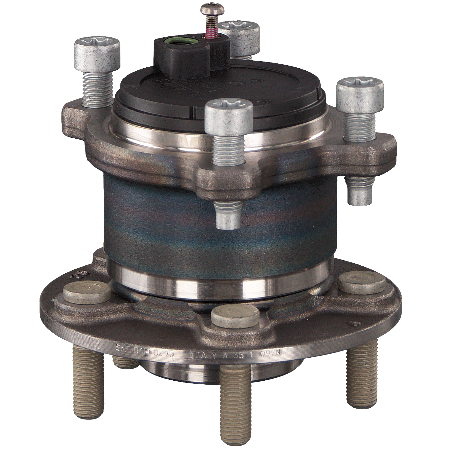 FEBI BILSTEIN 44890: Set rulment roata Axa spate stanga, Axa spate dreapta, cu material de atașare/fixare, Lagar roata integrat in butuc roata, cu senzor magnetic inelar integrat, cu senzor ABS, cu butuc roata