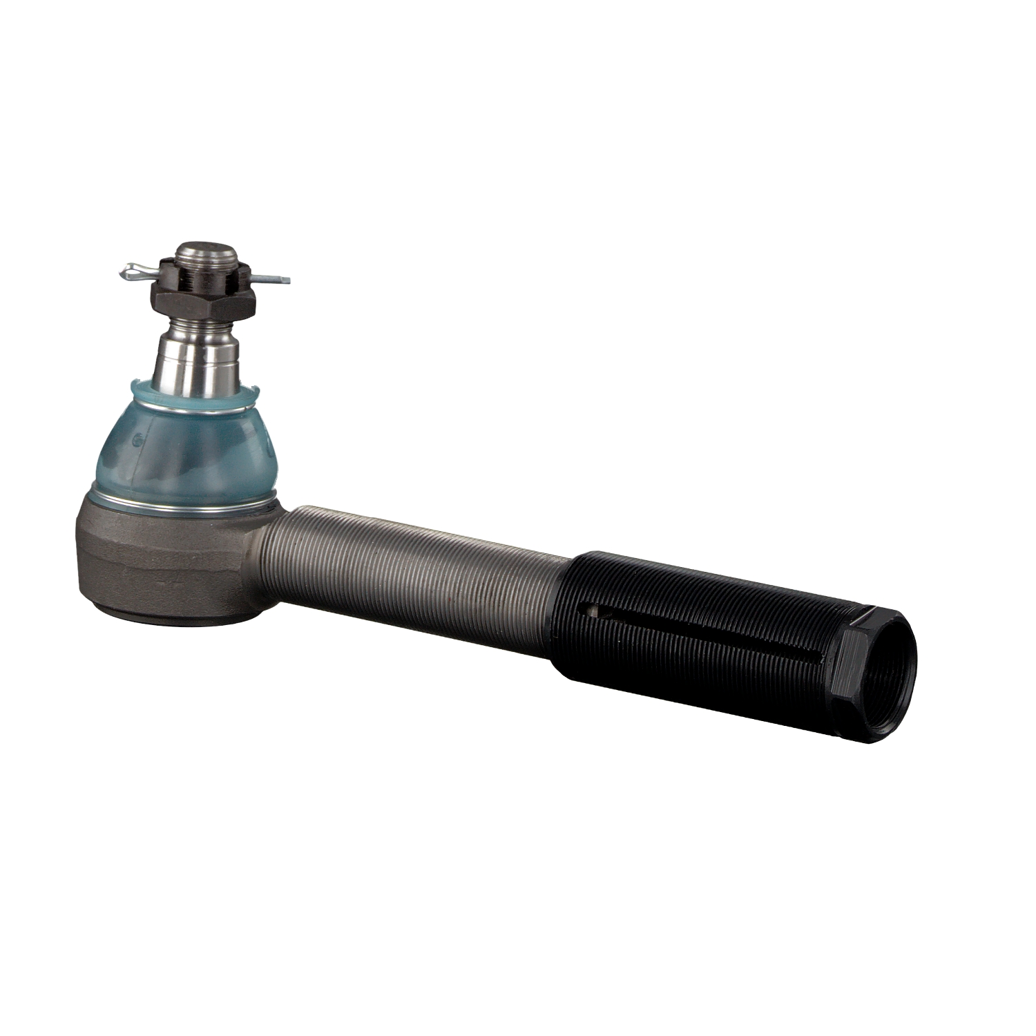 FEBI BILSTEIN 44524: Cap de bara Axa fata dreapta, 145mm, cu piuliță crenelată și șplint, cu manșon, cu manșon filetat
