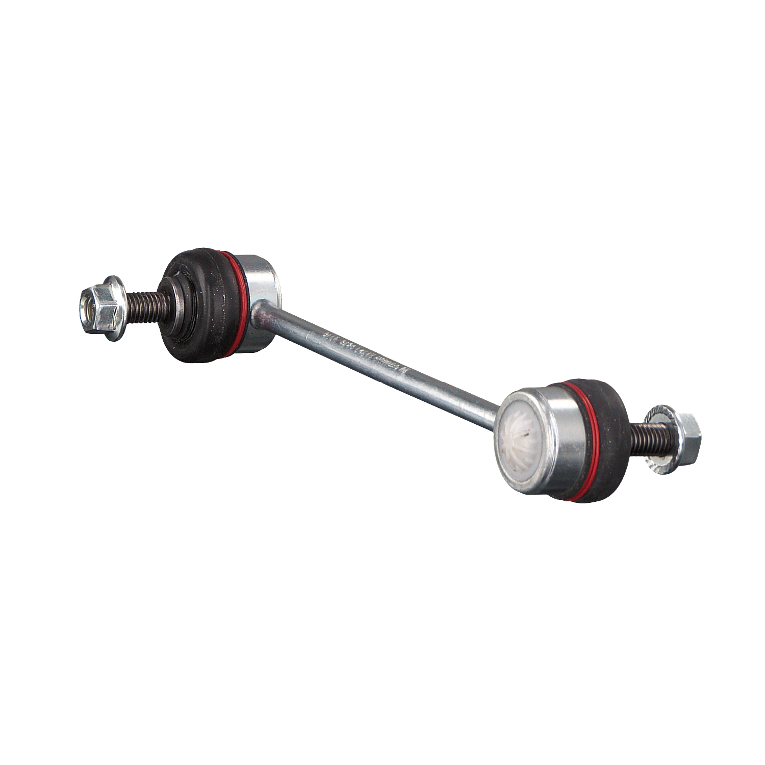FEBI BILSTEIN 44721: Bieleta de suspensión Eje trasero izquierda, Eje trasero, derecha, 177mm, Acero, con tuercas