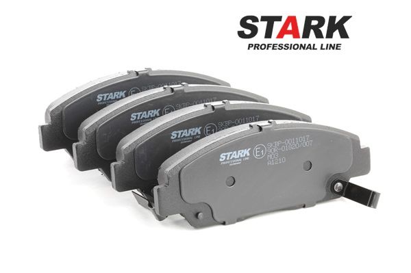 STARK SKBP-0011017: Plaquettes de frein Essieu avant, avec accessoires, avec feuille collante