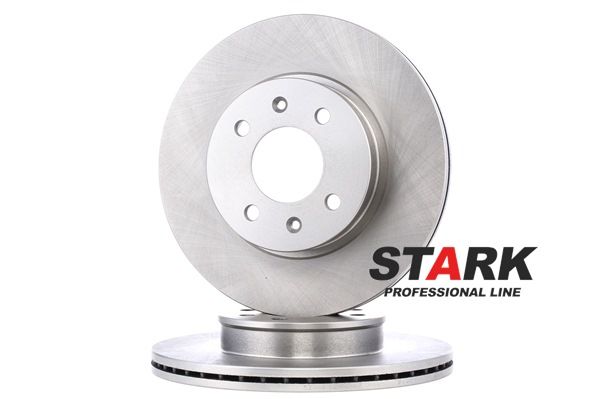 STARK SKBD-0020066: Remschijf Vooras, Ø: 255,7mm, Geventileerd, Gietijzer, Ø: 255,7mm, Geen coating, Zonder schroeven