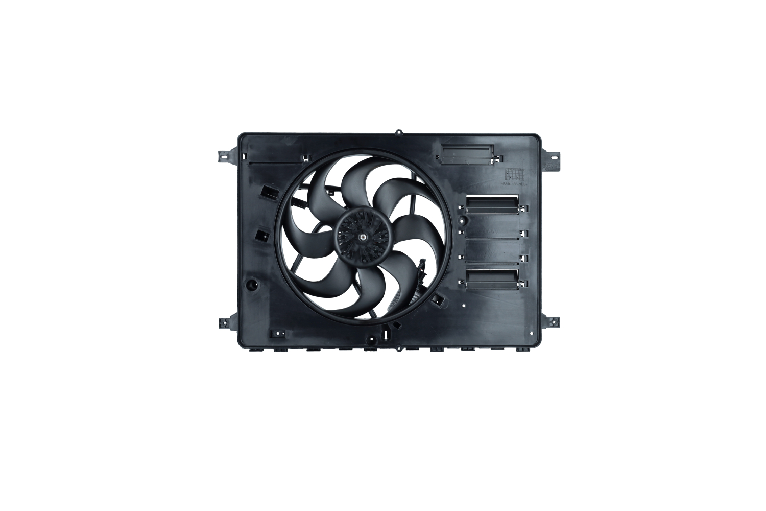 NRF 47627: Ventilator, radiator cu unitate de control, cu rama aerisire radiator