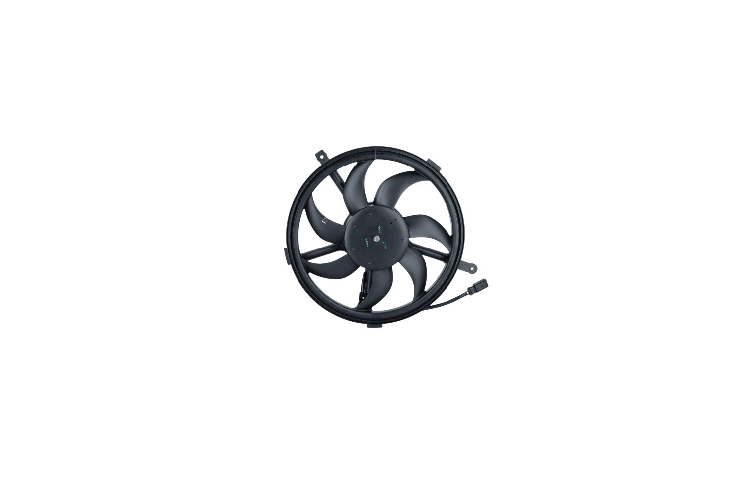 NRF 47509: Ventilator, radiator 390mm, cu unitate de control, cu rama aerisire radiator