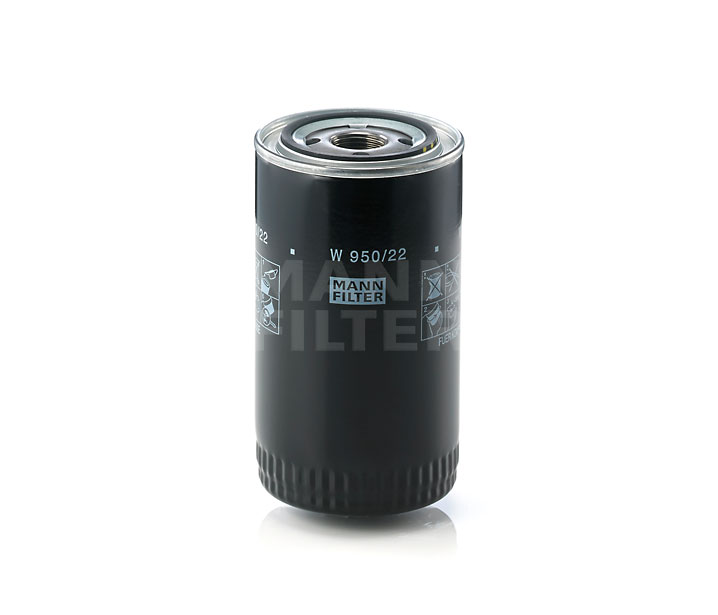 MANN-FILTER W 950/22: Oliefilter Met een terugloopbeveiligingskleppen
