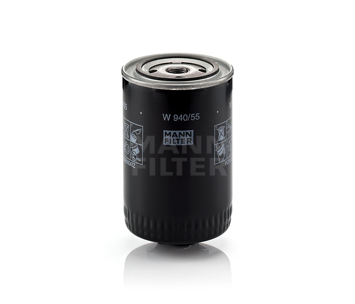 MANN-FILTER W 940/55: Ölfilter mit einem Rücklaufsperrventil