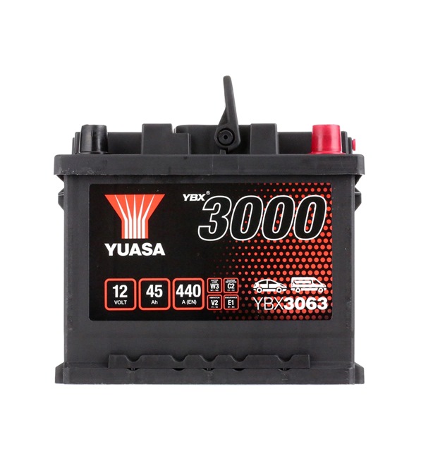 YUASA YBX3000 YBX3063 Accu SKODA 130 Sedan 63 Pk Benzine kosten