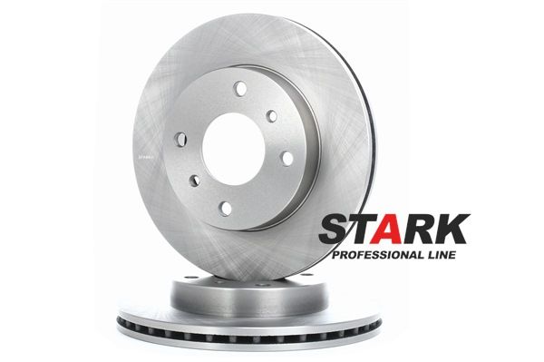 STARK SKBD-0022073: Stabdžių diskas priekinė ašis, Ø: 256,5mm, ventiliuojama, ketus, Ø: 256,5mm, nedengtas, be varžtų