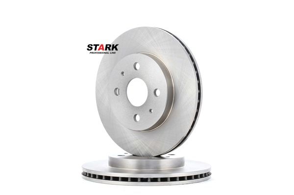 STARK SKBD-0022340: Disque de frein Essieu avant, Ø: 253,9mm, ventilé, Fonte, Ø: 253,9mm, nu/non protégé/non plastifié, sans vis/boulons