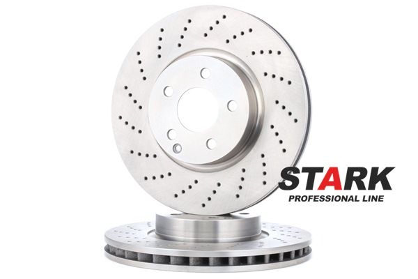 STARK SKBD-0022242: Brzdový kotouč přední osa, R: 322mm, větráno, Litina, R: 322mm, nepotažený (bez vrstvy), bez šroubu
