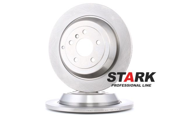 STARK SKBD-0022237: Bremsscheibe Hinterachse, Ø: 330,2mm, voll, Gusseisen, Ø: 330,2mm, unbeschichtet, ohne Schrauben