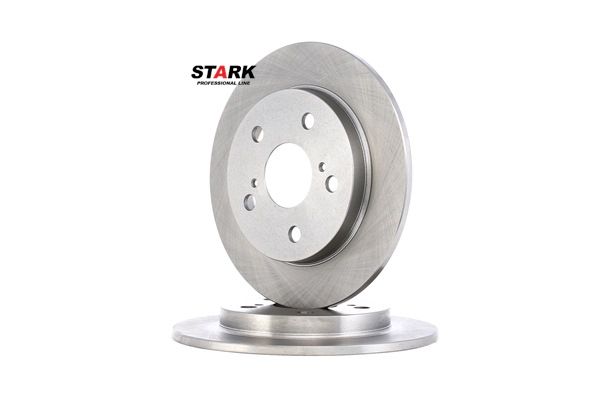 STARK SKBD-0022375: Bremsscheibe Hinterachse, Ø: 259mm, voll, Gusseisen, Ø: 259mm, unbeschichtet, ohne Schrauben