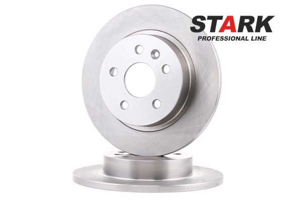 STARK SKBD-0022194: Brzdový kotouč Zadní náprava, R: 268mm, plný, Litina, R: 268mm, nepotažený (bez vrstvy), bez šroubu