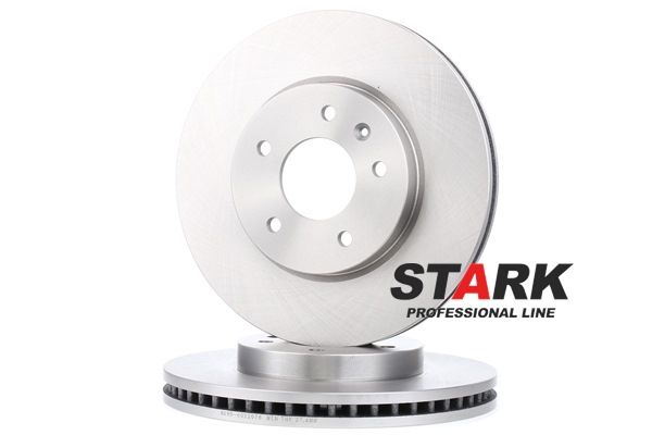STARK SKBD-0022078: Disc de frână punte fata, Ř: 296mm, ventilat, Fonta, Ř: 296mm, netratat, fara suruburi