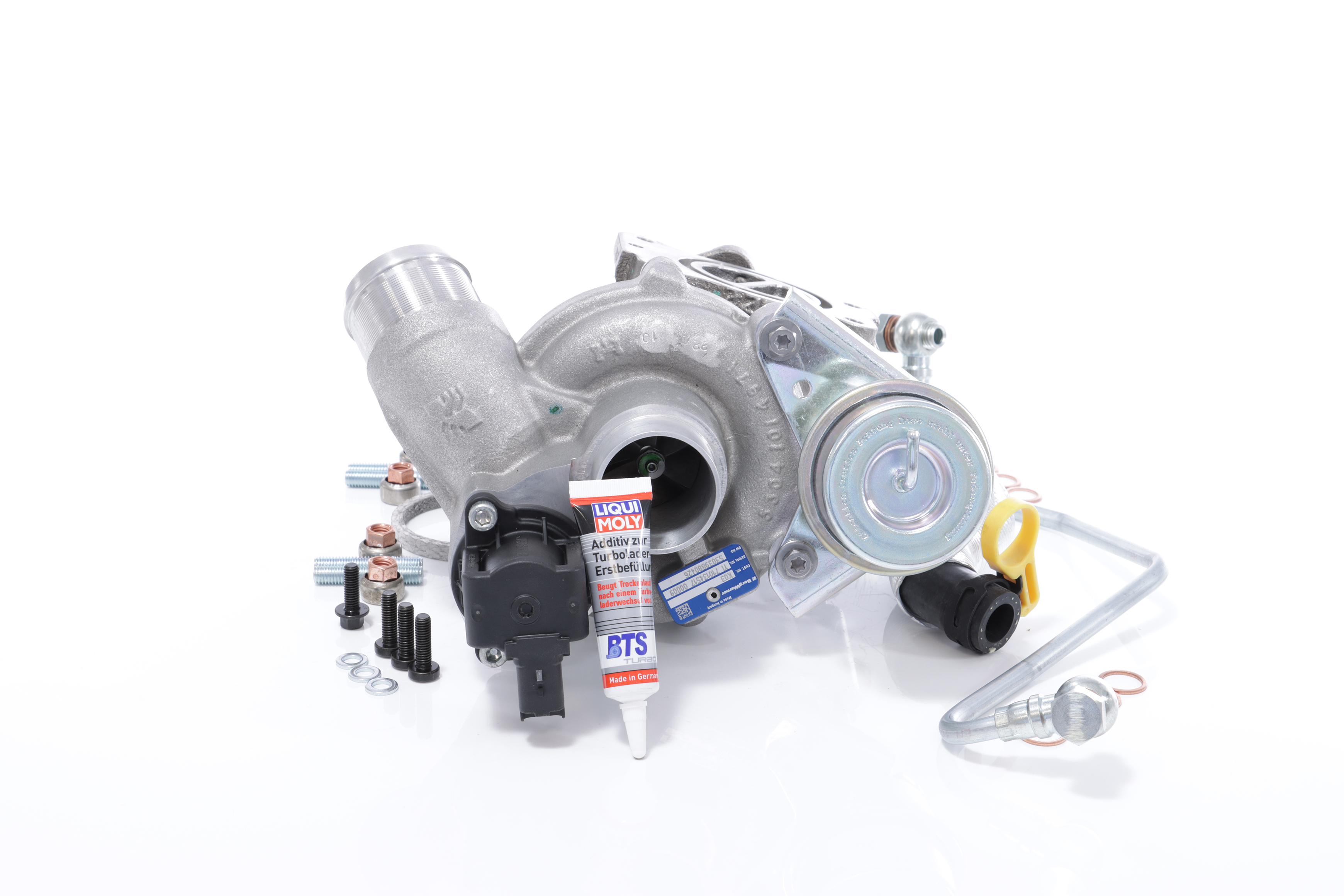 BTS TURBO T981339: Turbolader mit Ölzulaufleitung, mit Ölablaufleitung, mit Anbau-/Befestigungsmaterial TURBO SERVICE SET ORIGINAL