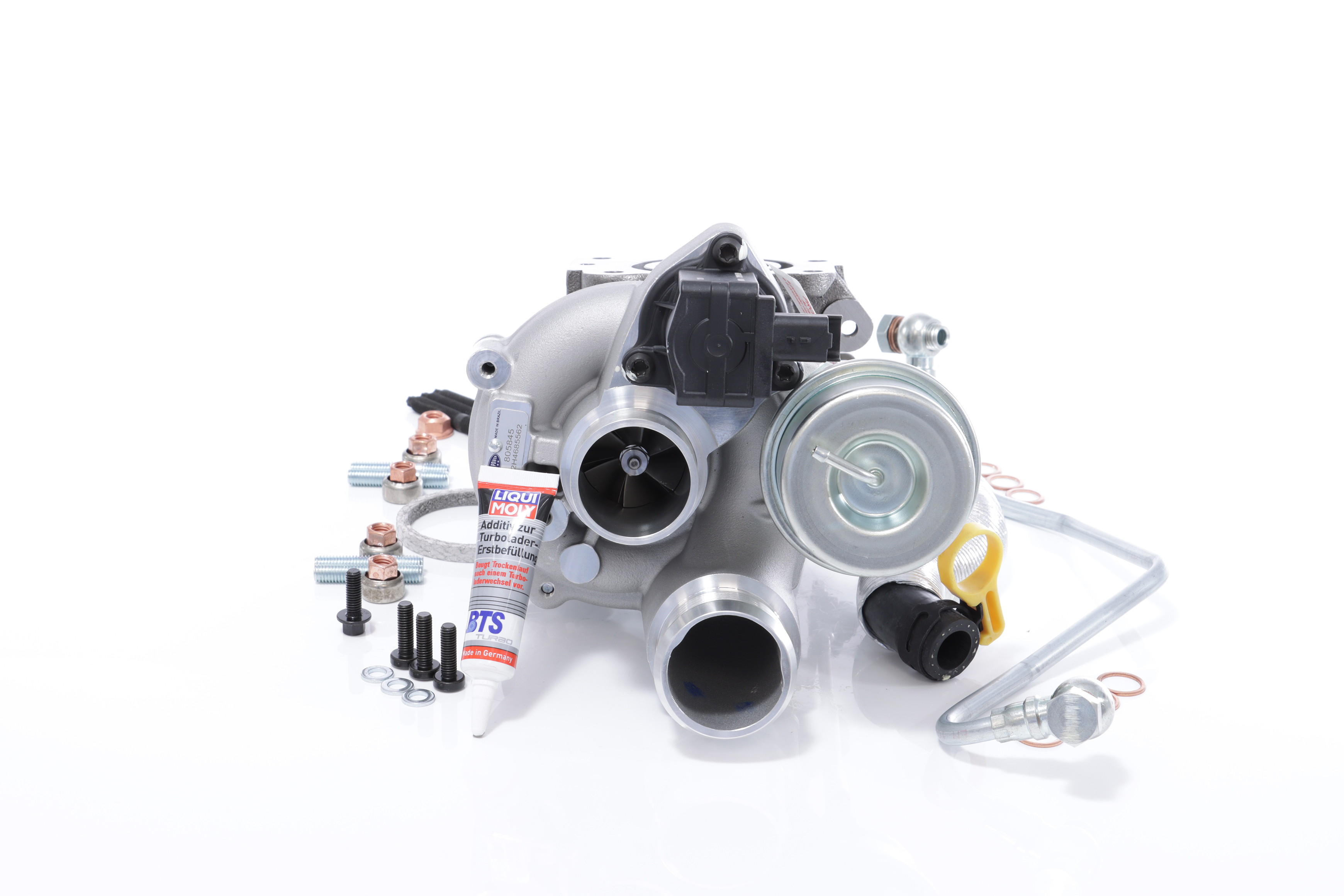 BTS TURBO T981341: Turbolader mit Ölzulaufleitung, mit Ölablaufleitung, mit Anbau-/Befestigungsmaterial TURBO SERVICE SET ORIGINAL